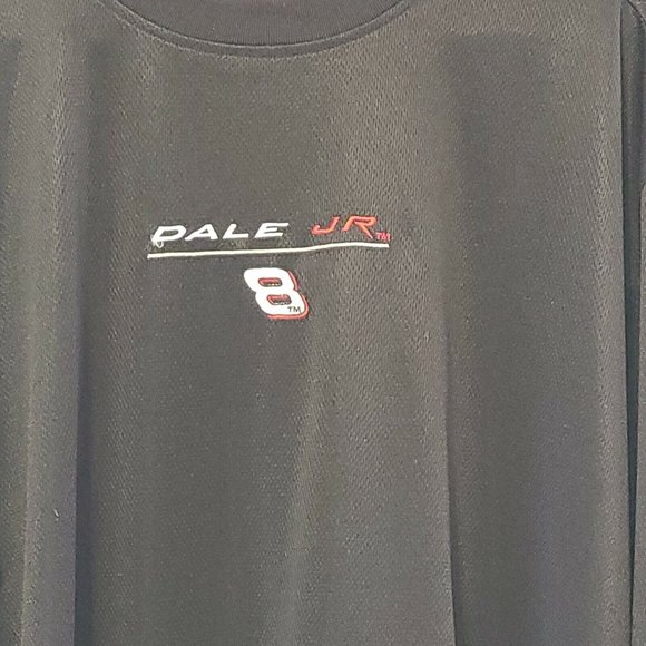 Chase Authentics Dale Earnhardt L Nascar LS Shirt Crew Neck Racing Shirt Black - Picture 2 of 11